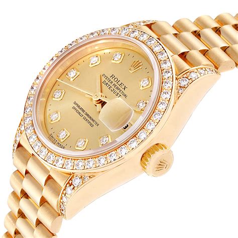 gold rolex watch women's